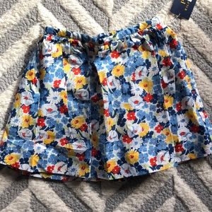 Polo floral summer skirt